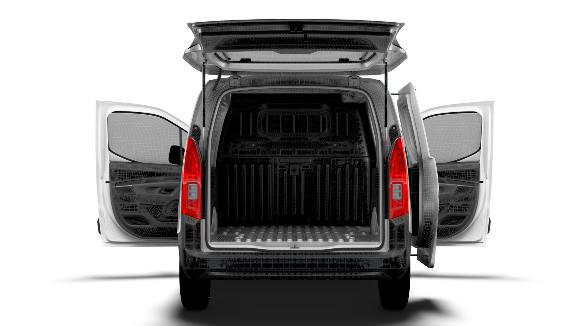 Opel Combo e SWB Van Tailgate HQ Interior 2024 3D model_25