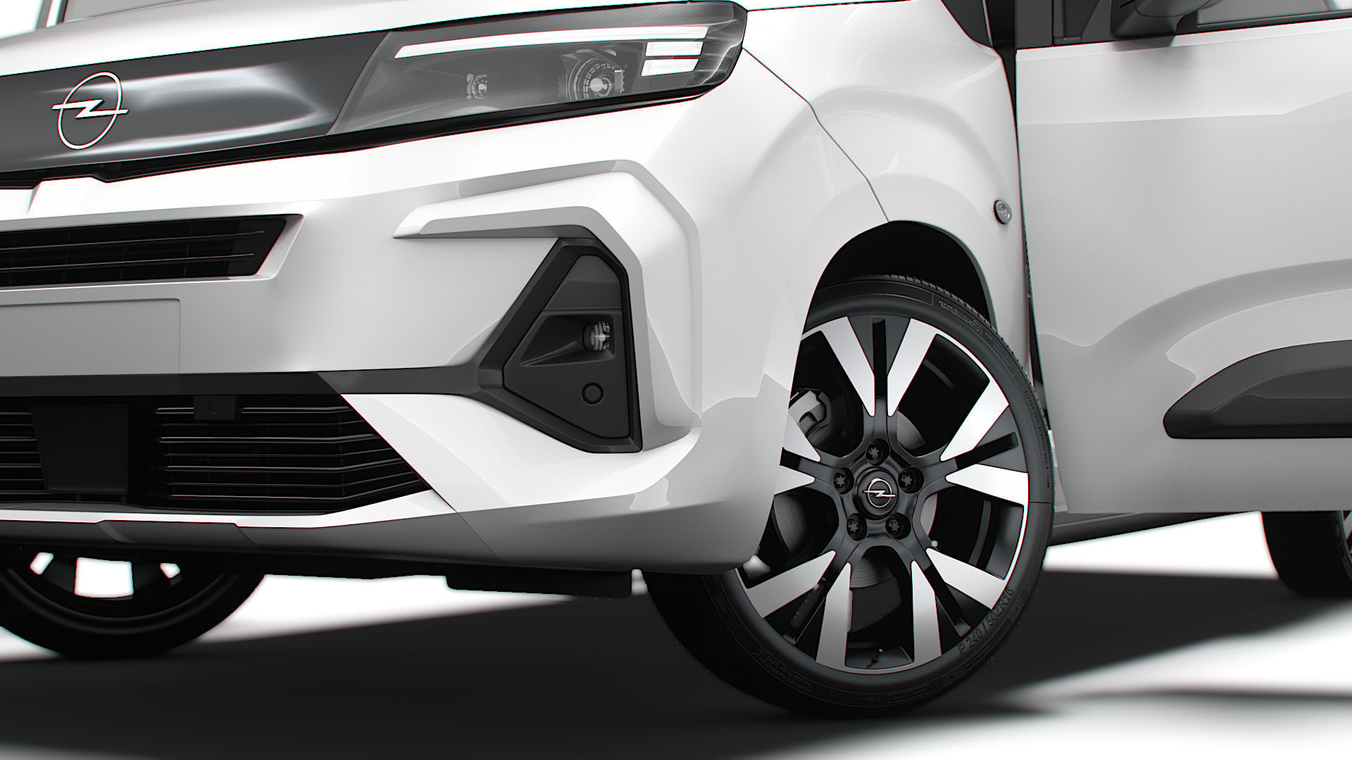 Opel Combo e SWB Van Tailgate HQ Interior 2024 3D model_3