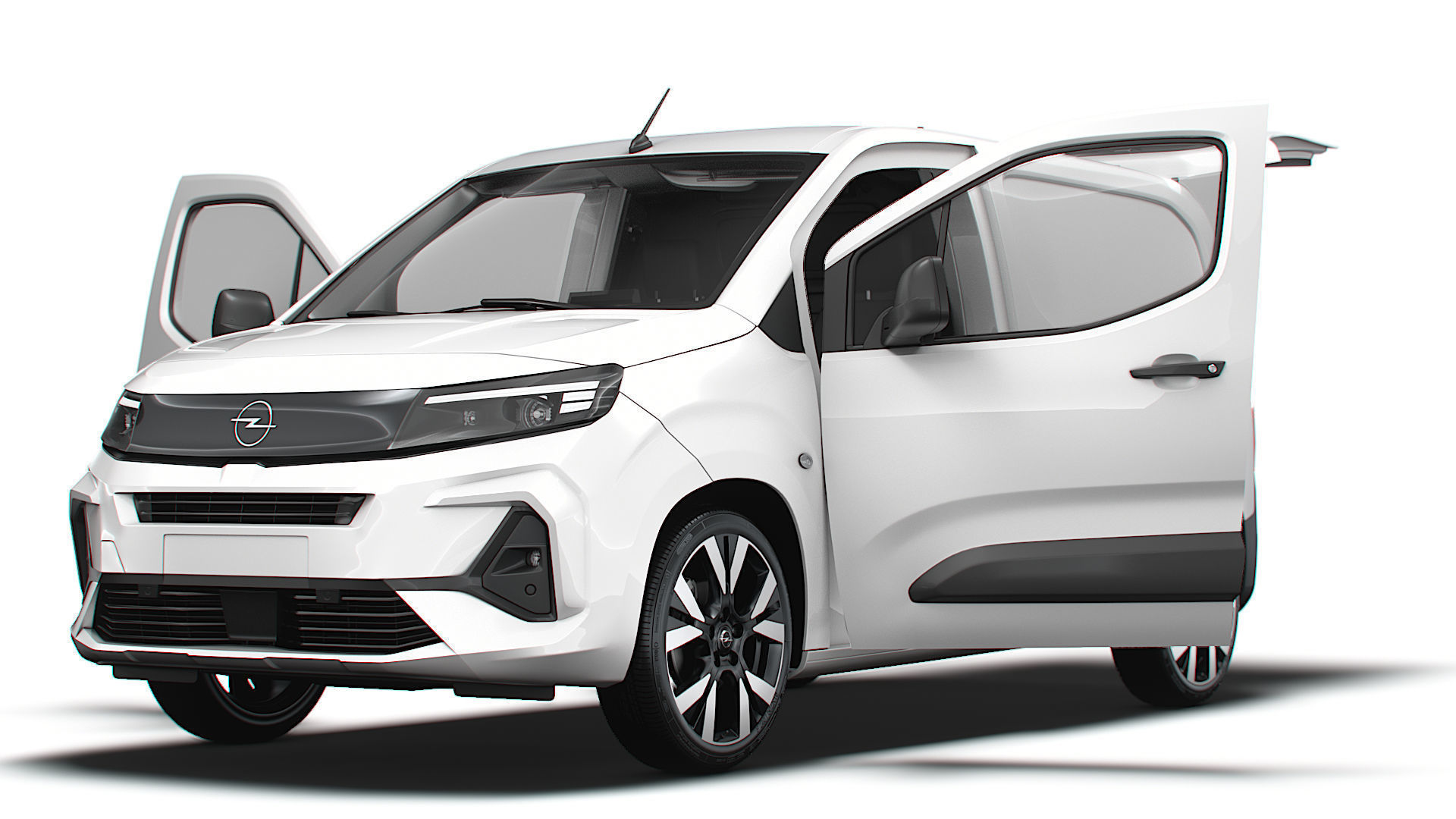 Opel Combo e SWB Van Tailgate HQ Interior 2024 3D model_8