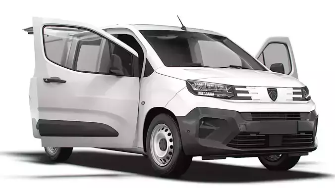 Peugeot e Partner SWB Van Tailgate HQ Interior 2024 3D model