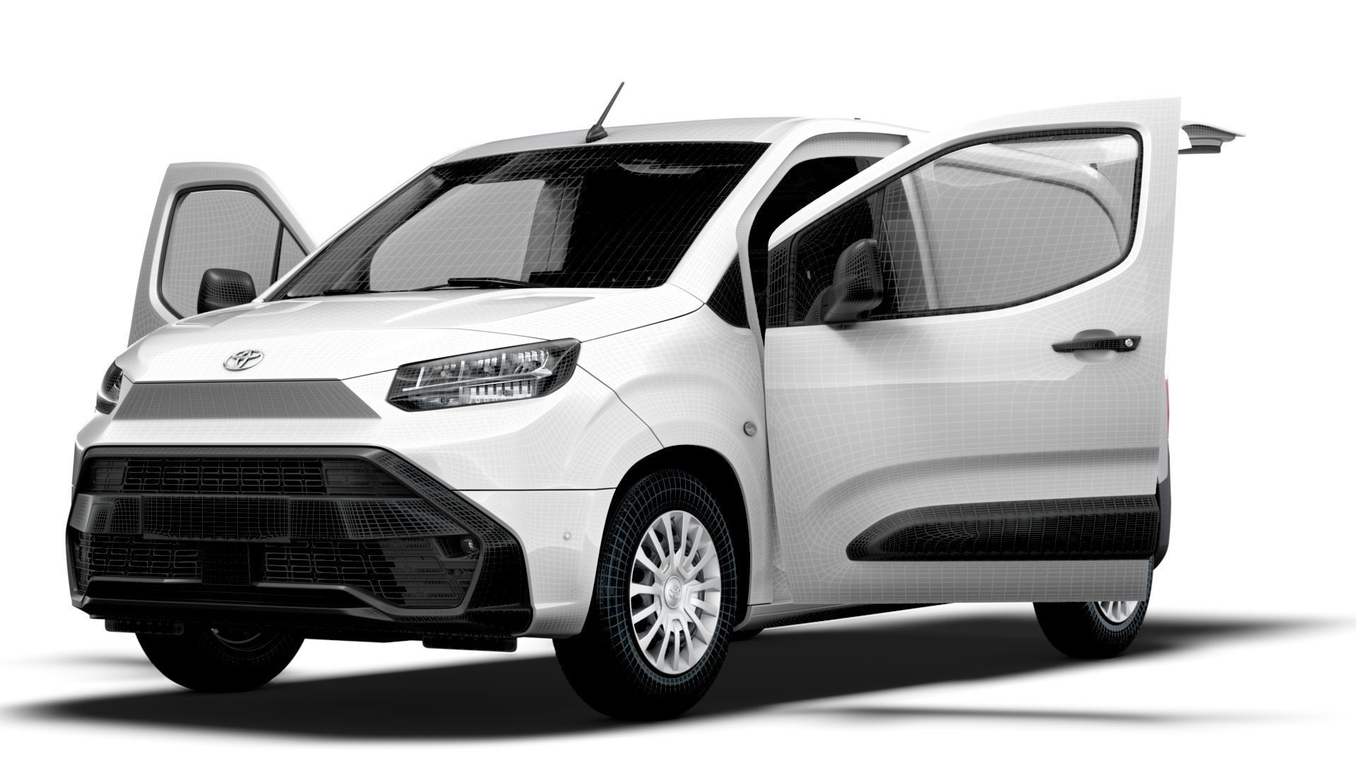 Toyota ProAce City Electric Van Tailgate HQ Interior 2024 3D model_23