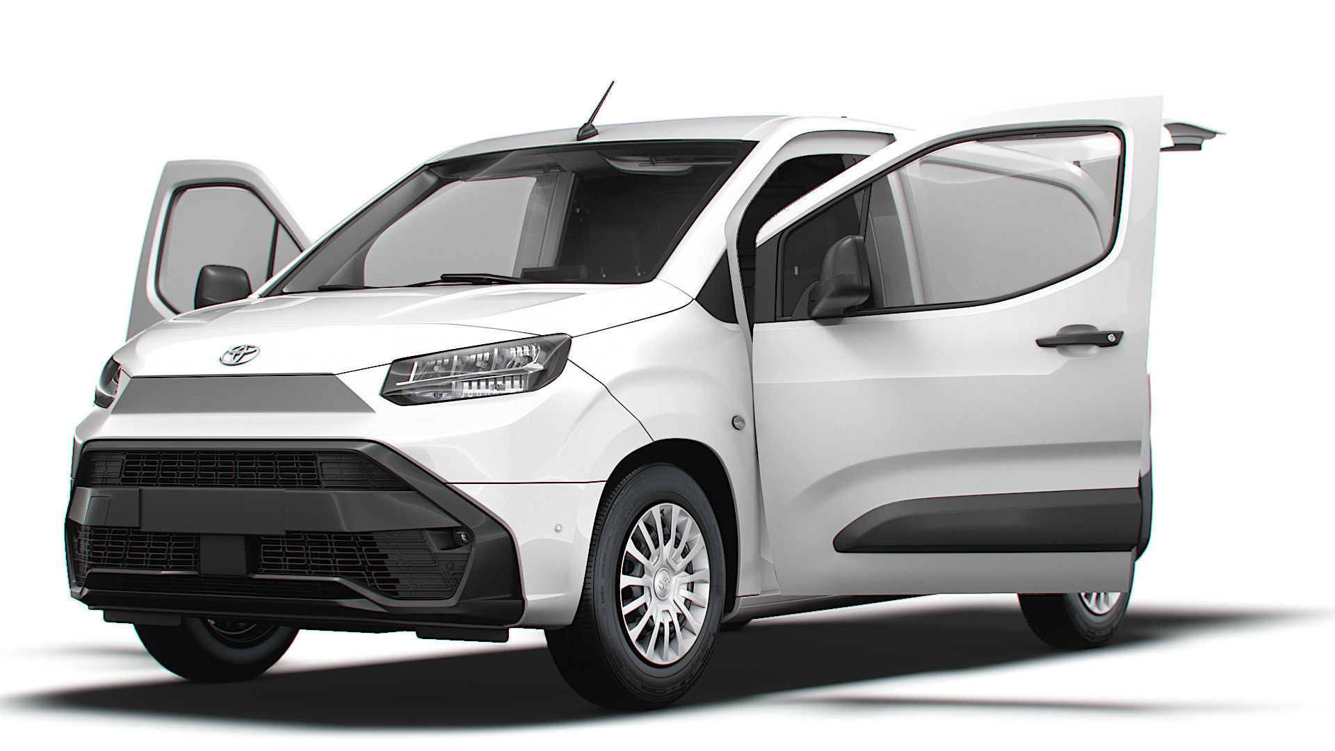 Toyota ProAce City Electric Van Tailgate HQ Interior 2024 3D model_8