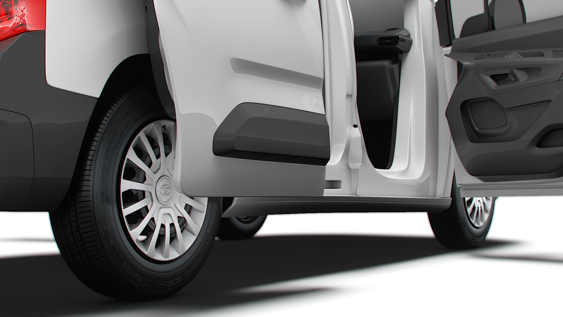 Toyota ProAce City Electric Van Tailgate HQ Interior 2024 3D model_11