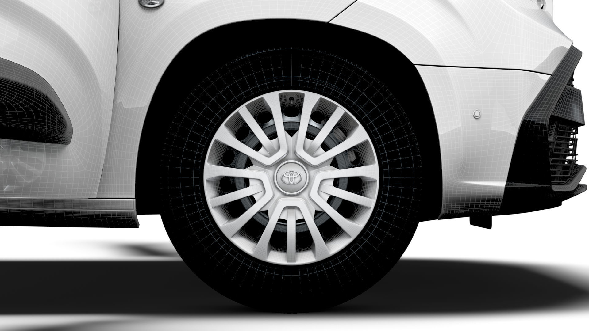 Toyota ProAce City Electric Van Tailgate HQ Interior 2024 3D model_24