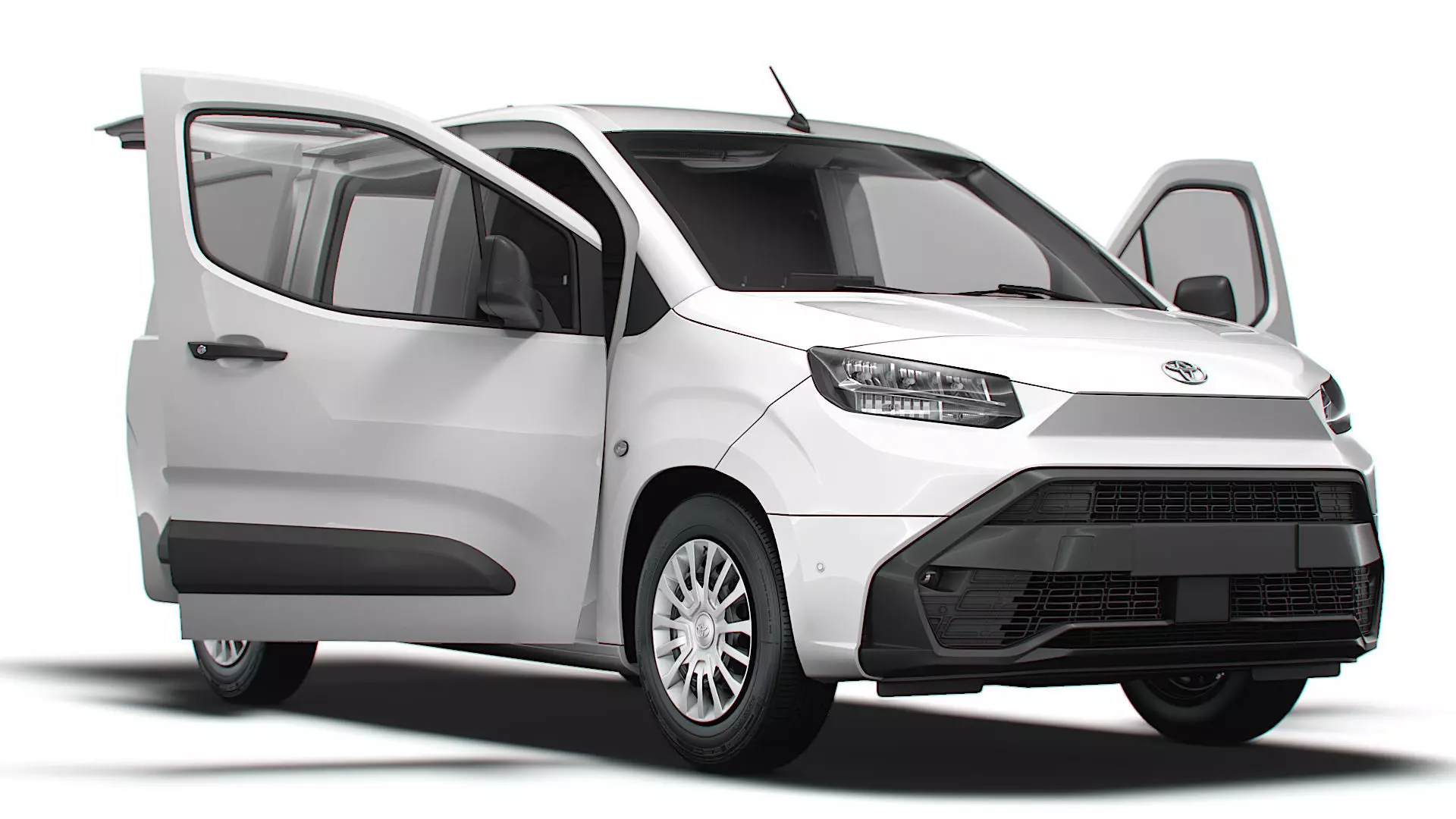 Toyota ProAce City Electric Van Tailgate HQ Interior 2024 3D model_0