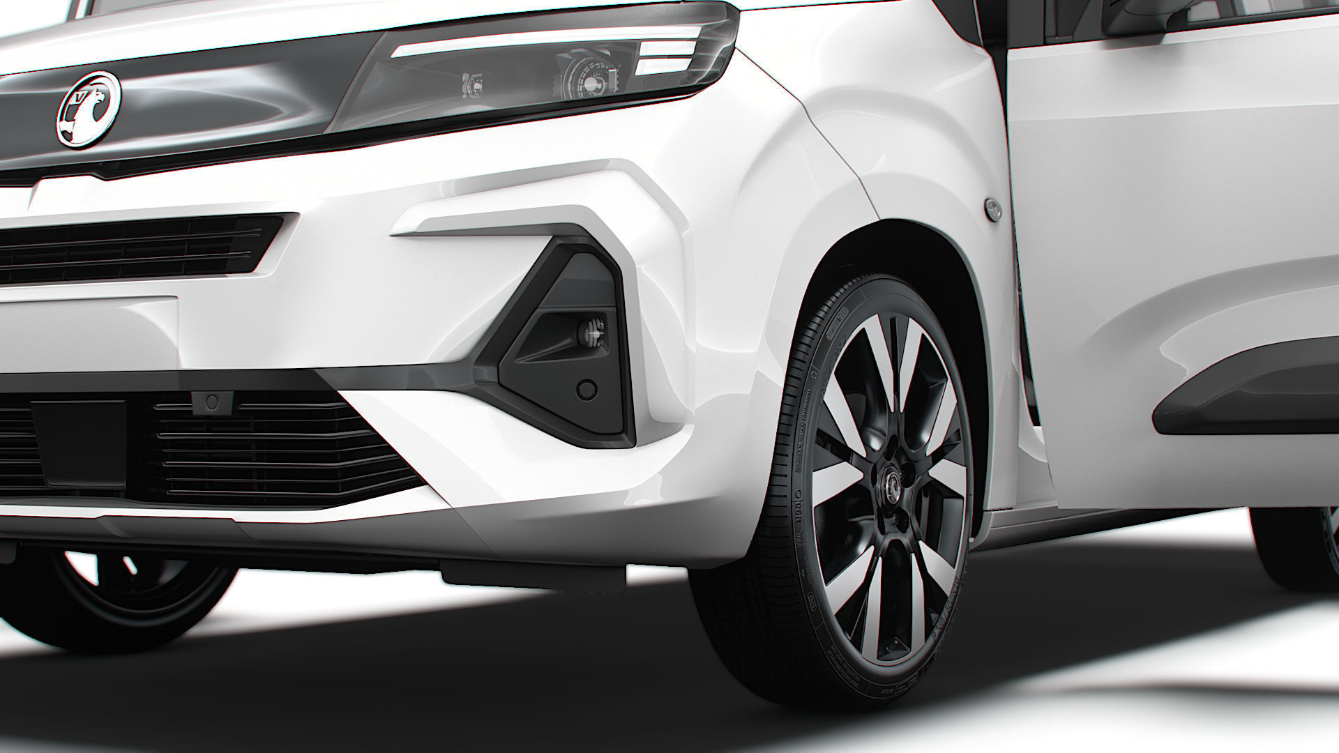 Vauxhall Combo e SWB Van Tailgate HQ Interior 2024 3D model_3