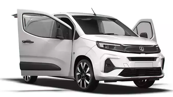 Vauxhall Combo e SWB Van Tailgate HQ Interior 2024 3D model
