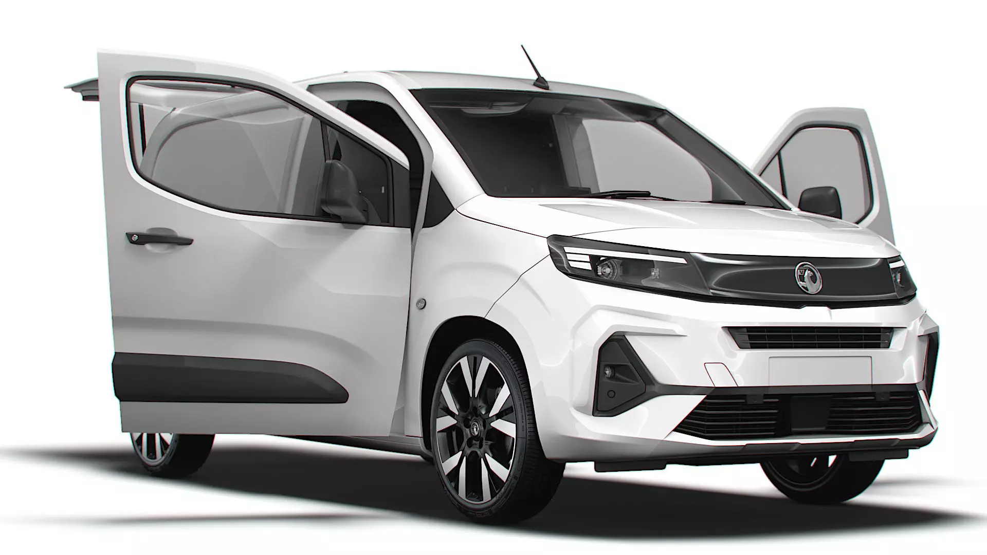 Vauxhall Combo e SWB Van Tailgate HQ Interior 2024 3D model_0