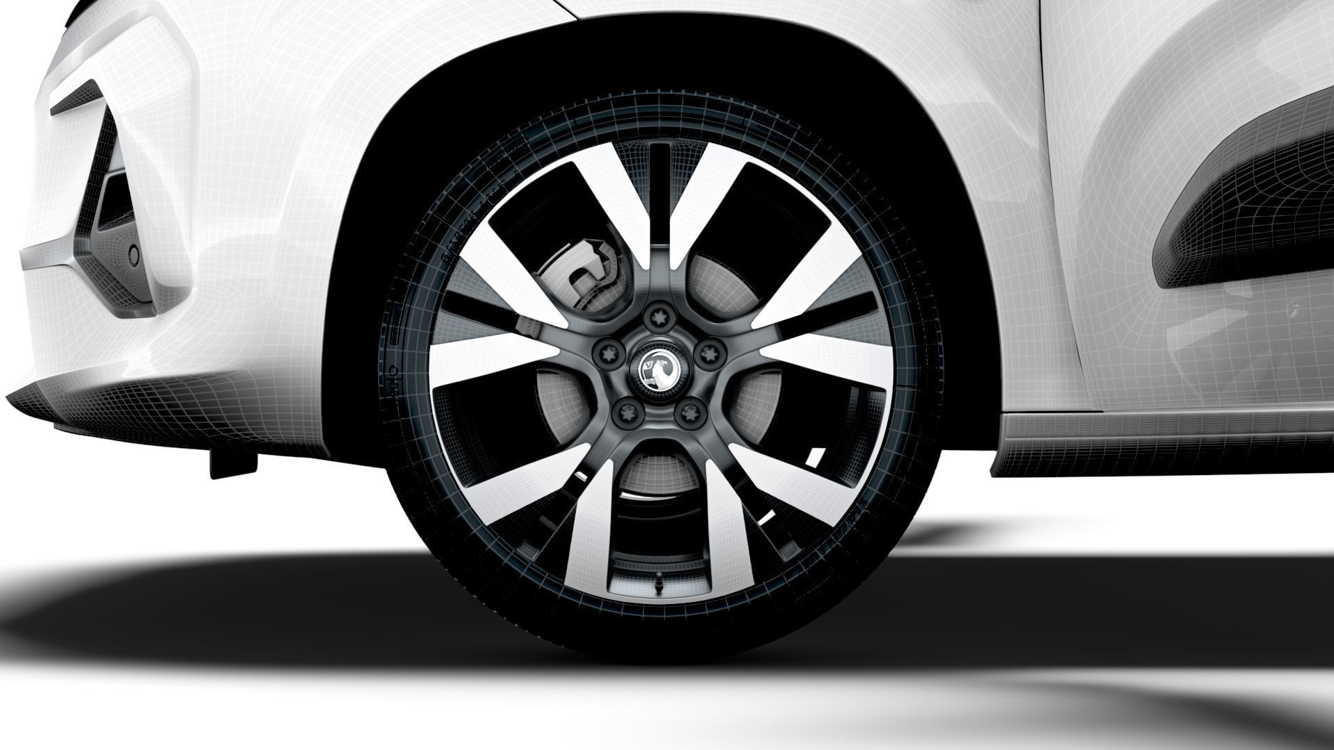 Vauxhall Combo e SWB Van Tailgate HQ Interior 2024 3D model_26