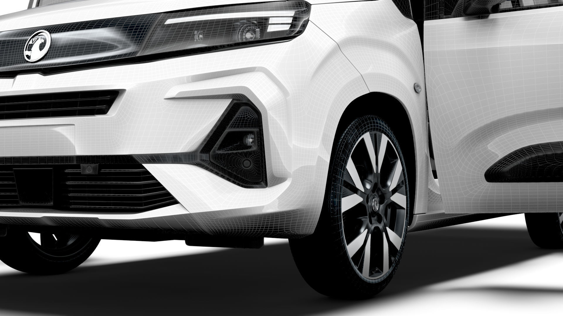 Vauxhall Combo e SWB Van Tailgate HQ Interior 2024 3D model_17