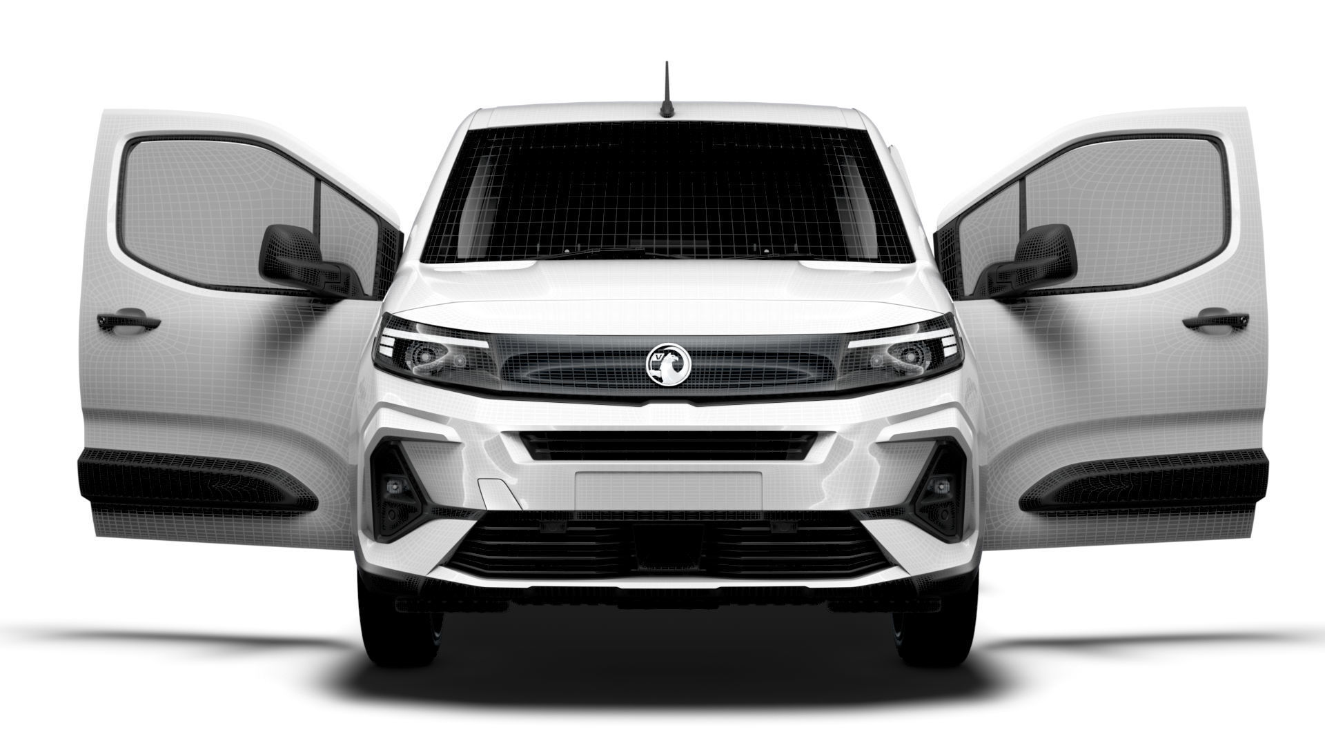 Vauxhall Combo e SWB Van Tailgate HQ Interior 2024 3D model_20