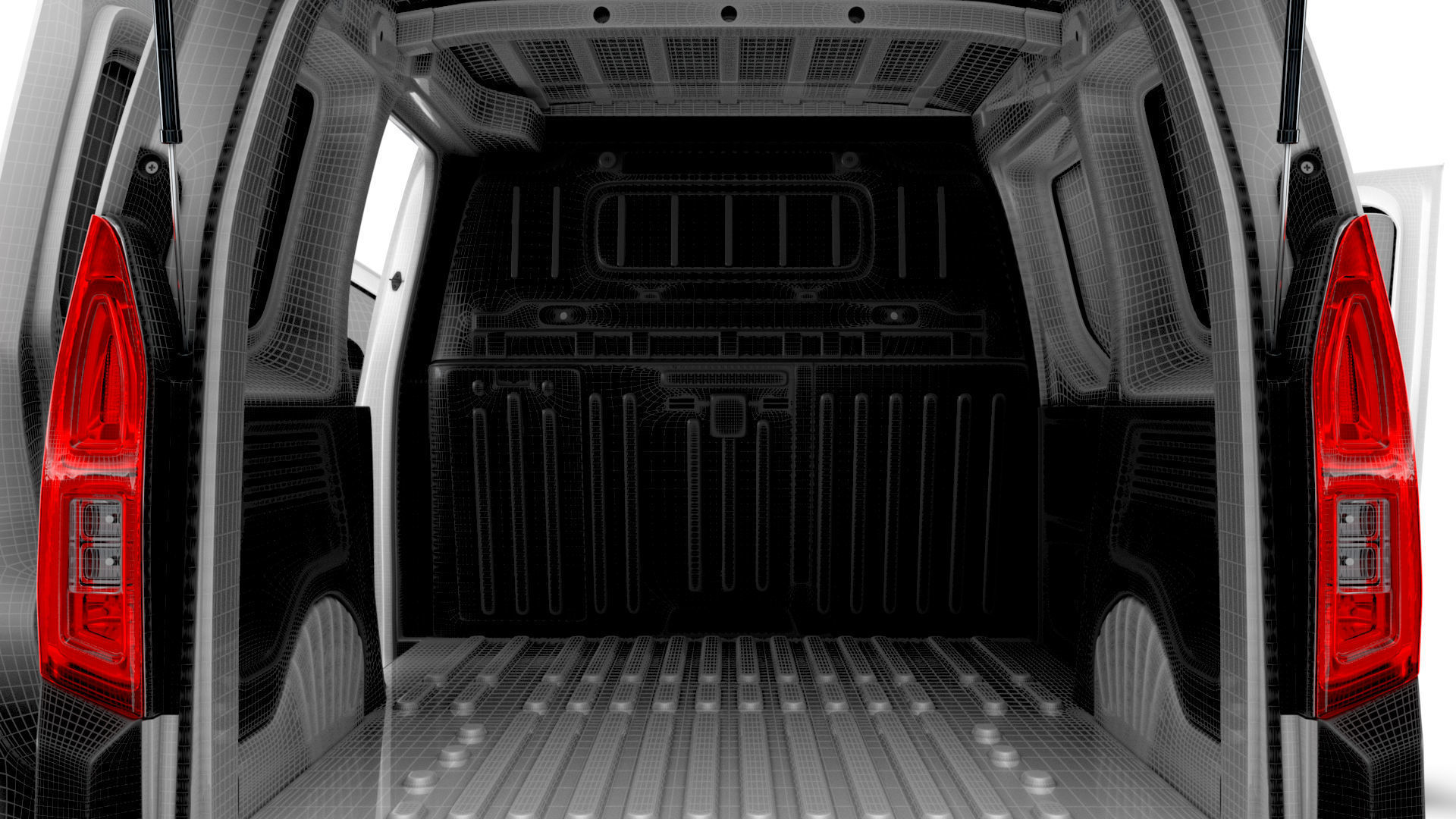 Vauxhall Combo e SWB Van Tailgate HQ Interior 2024 3D model_27
