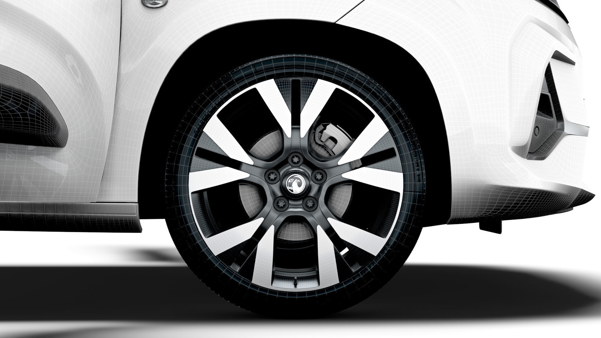 Vauxhall Combo e SWB Van Tailgate HQ Interior 2024 3D model_23