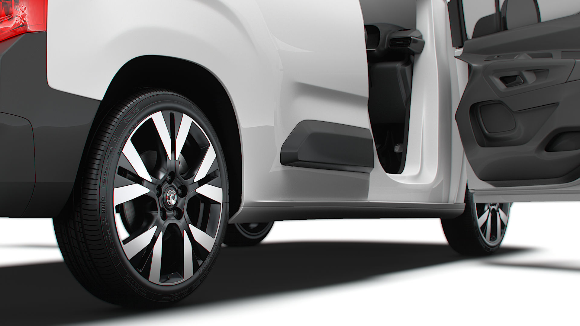 Vauxhall Combo e SWB Van Tailgate HQ Interior 2024 3D model_11