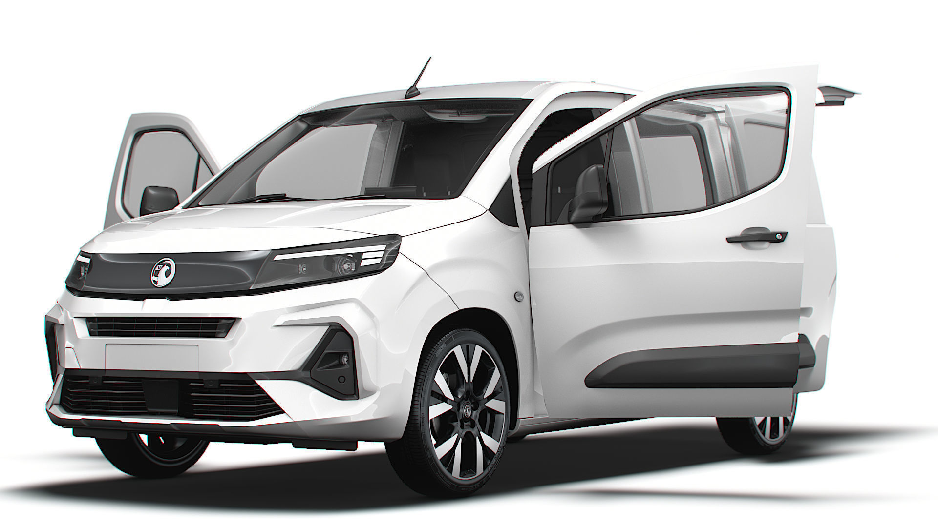 Vauxhall Combo e SWB Van Tailgate HQ Interior 2024 3D model_8