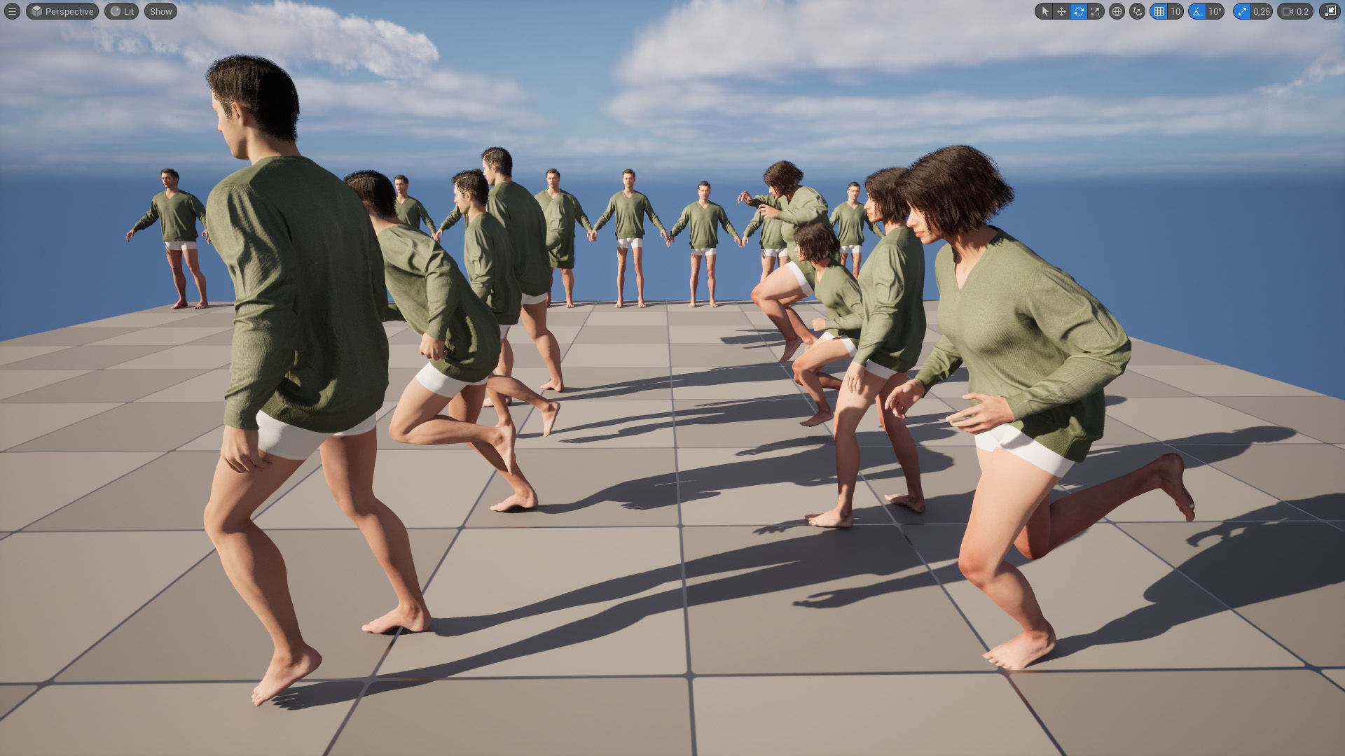 Sweater 54 - All MH Bodies and UE5 Skeletons - Rigged Low-poly 3D model_17