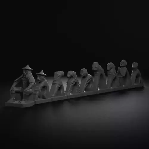 Japsang - Korean Roof Figurines