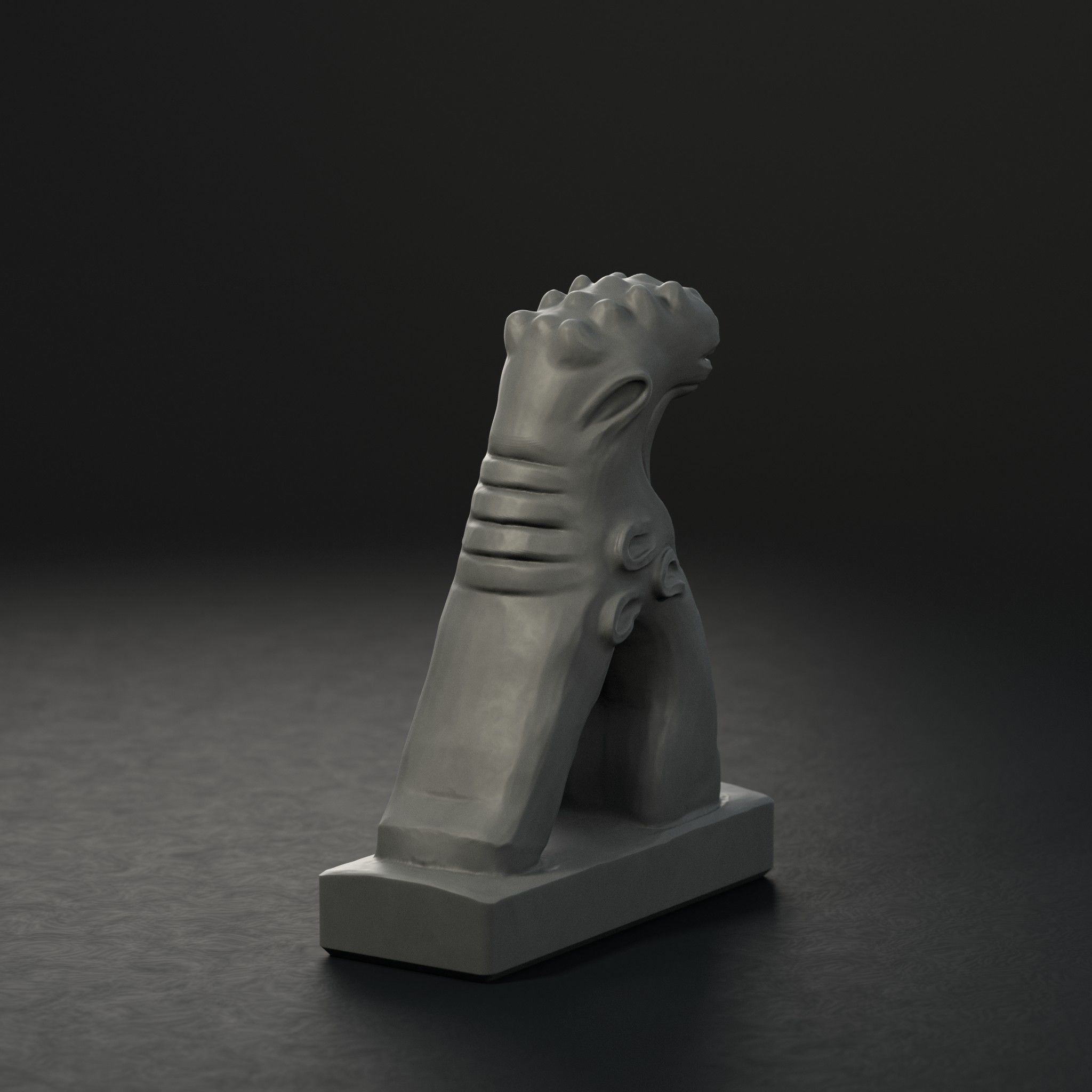 Japsang - Korean Roof Figurines 3D print model_3