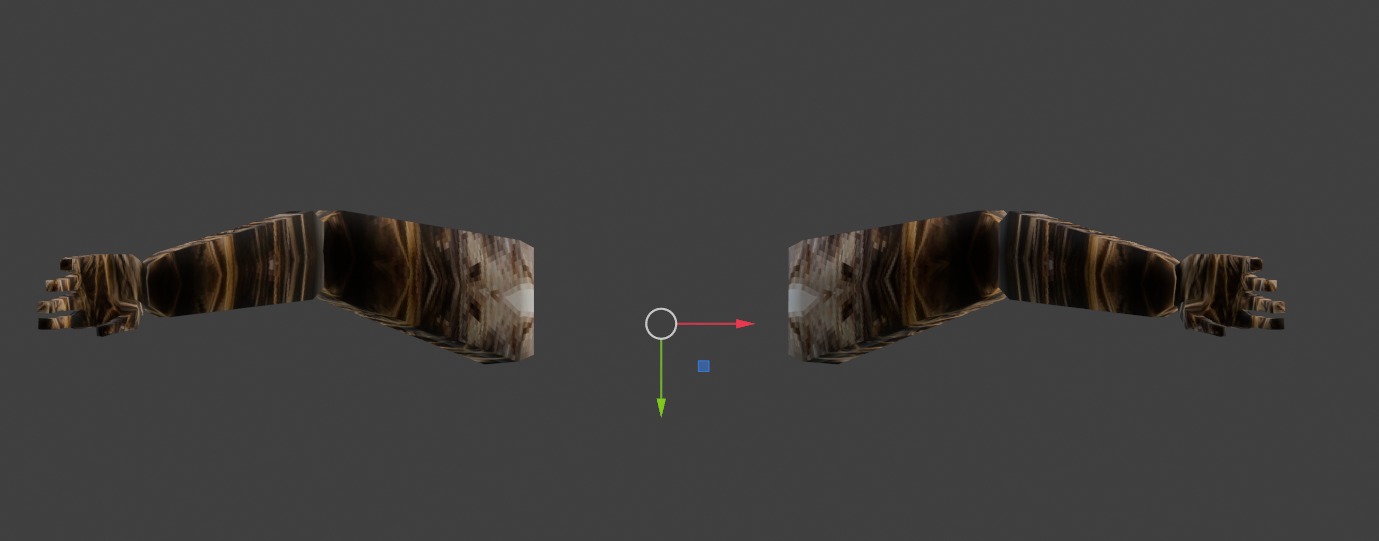 Low Poly Hands Textured Segmented Rigged Free low-poly 3D model_3