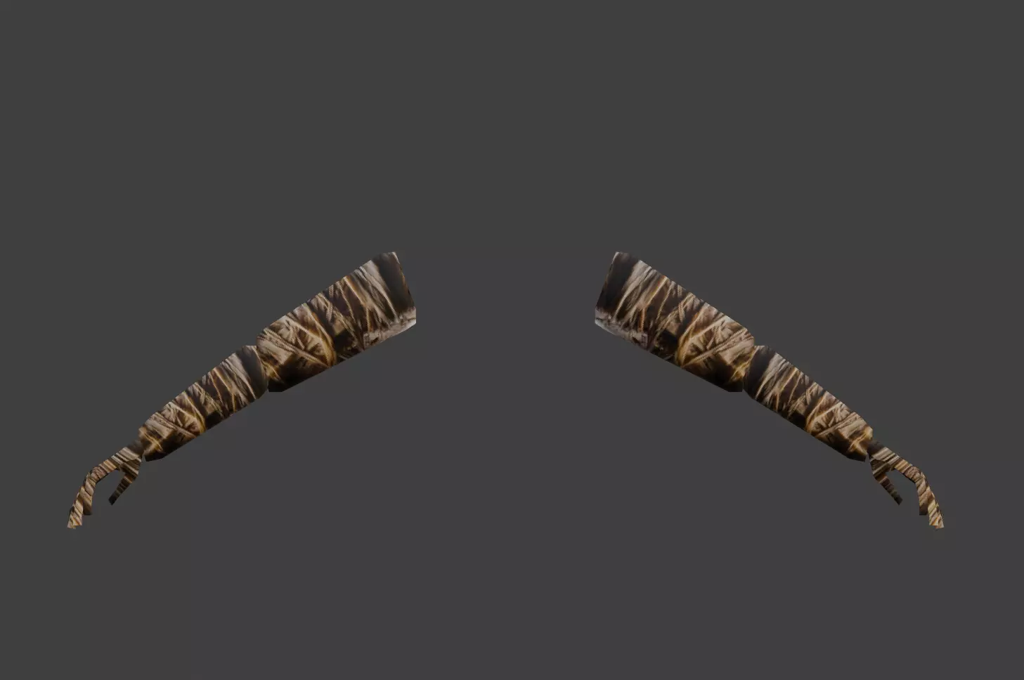 Low Poly Hands Textured Segmented Rigged Free low-poly 3D model_0