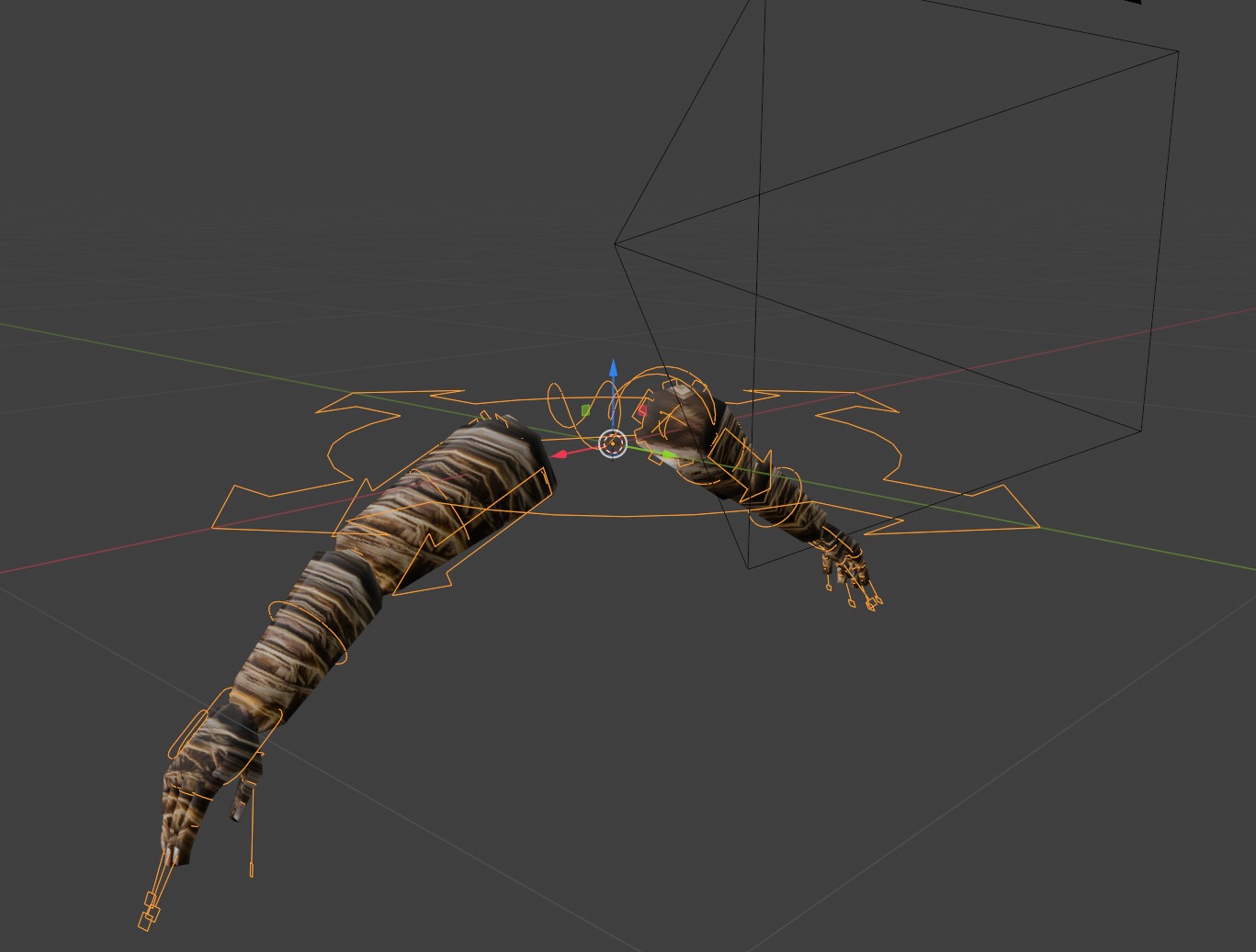 Low Poly Hands Textured Segmented Rigged Free low-poly 3D model_5