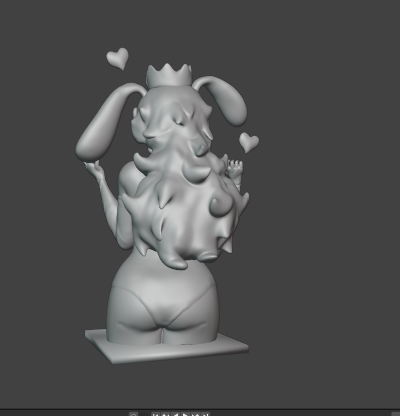 princess peach  3D print model_1
