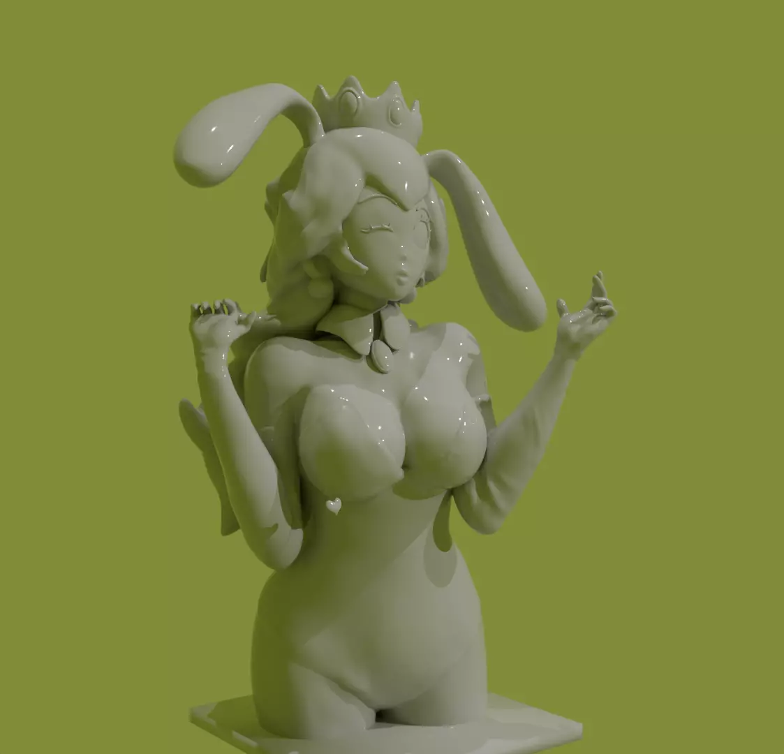 princess peach  3D print model_0