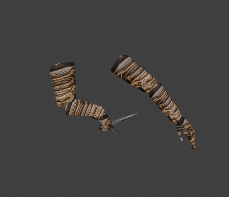 Low Poly Hands Textured Animated Segmented Rigged Free low-poly 3D model_5