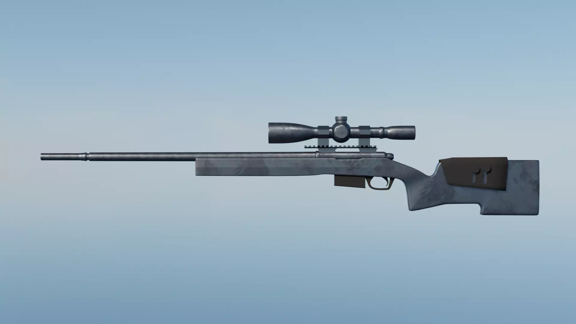 pubg mobile gun 3D model 3D model
