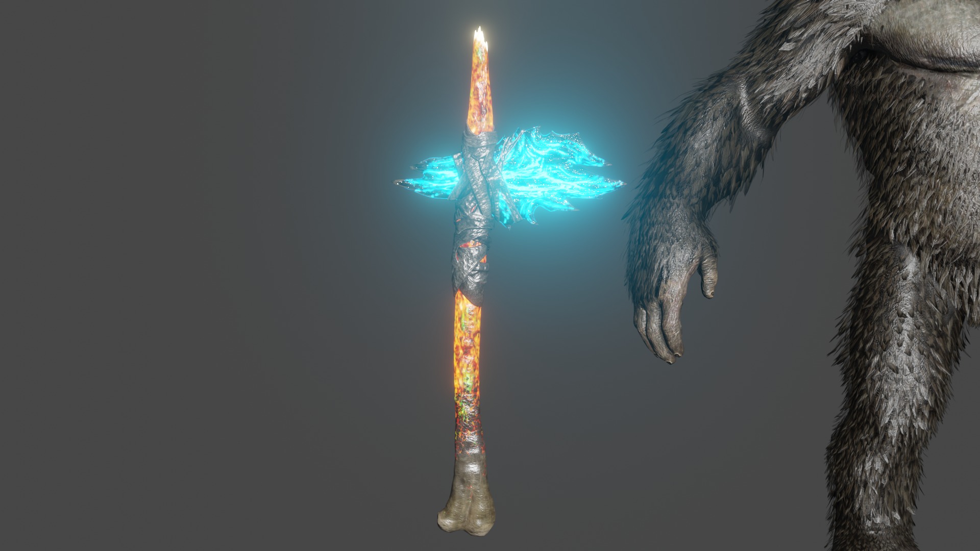 King kong Low-poly 3D model_6