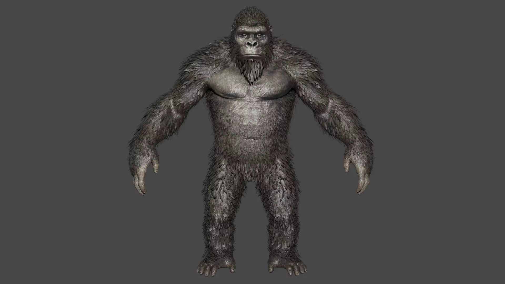 King kong Low-poly 3D model_0