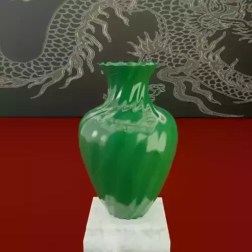 jade nephrite  vase