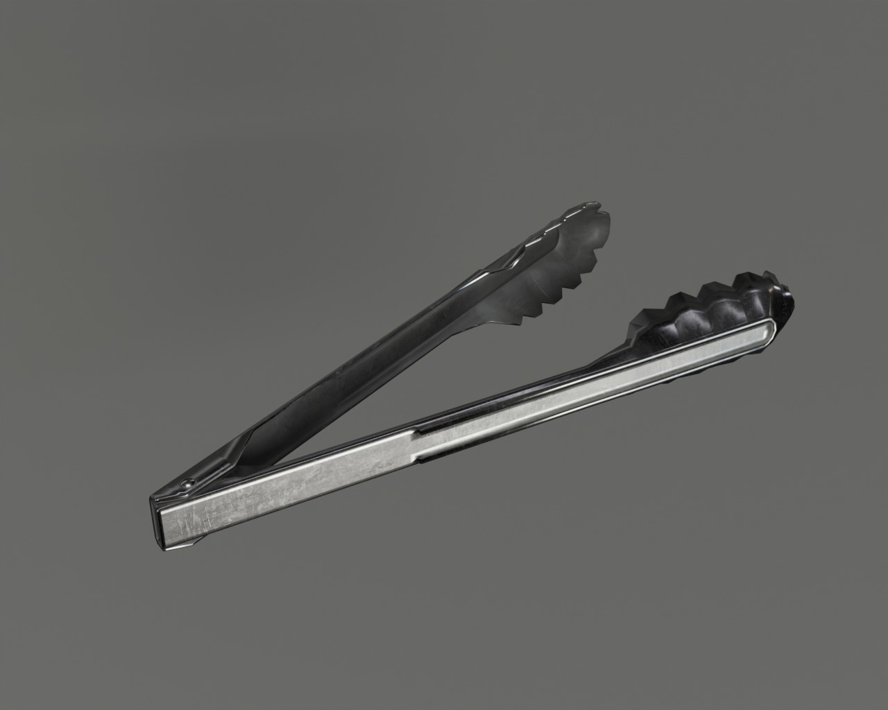 Tongs Low-poly 3D model_1