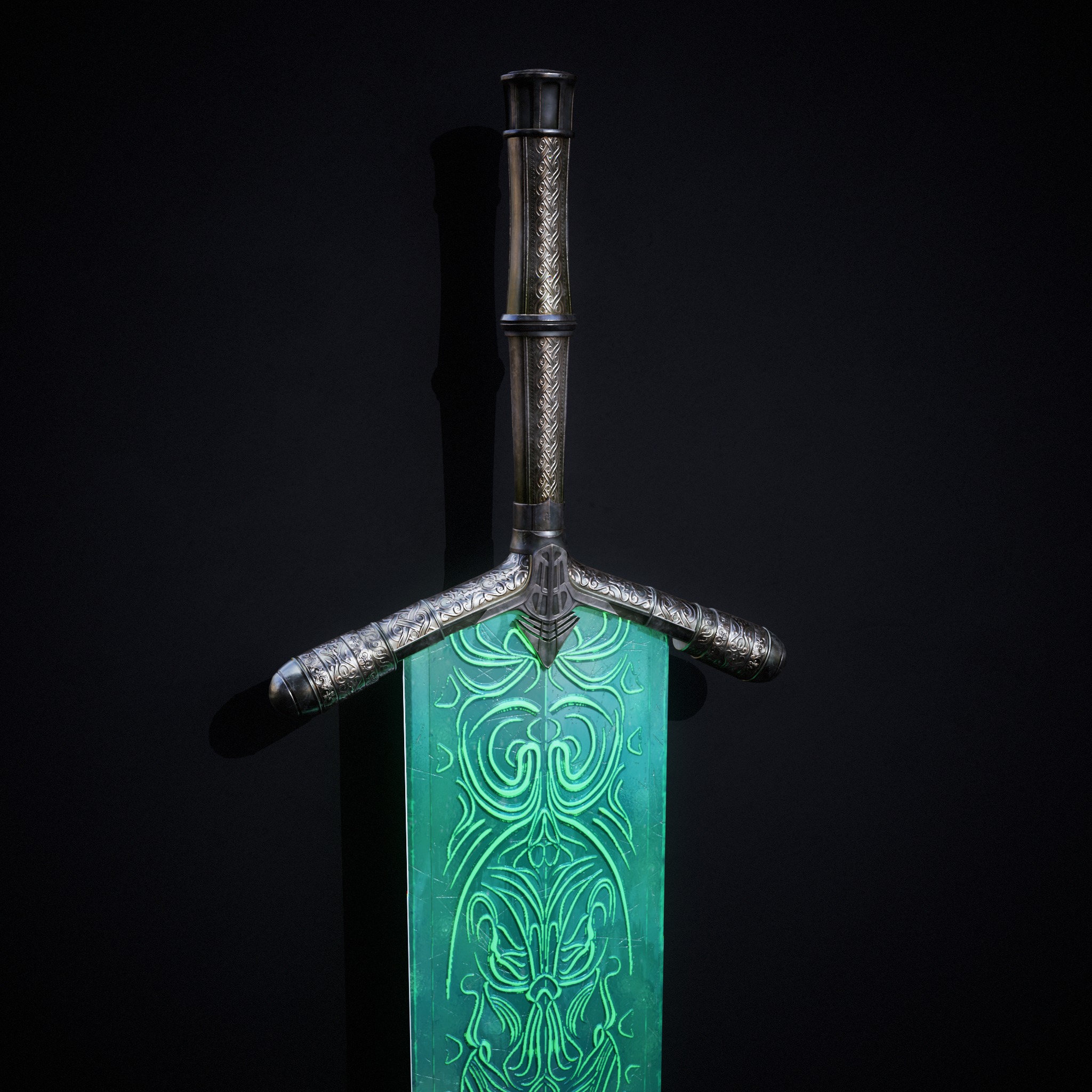 Weapons Based on SoulsBorne Series concept Low-poly 3D model_2