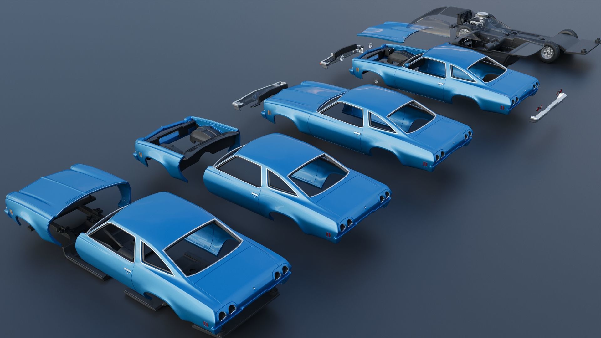 Chevrolet Chevelle 1973 3D print model_24