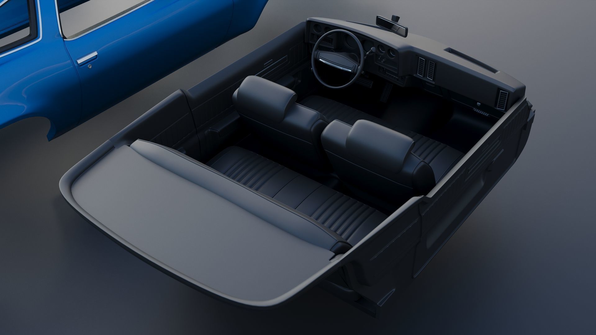 Chevrolet Chevelle 1973 3D print model_30