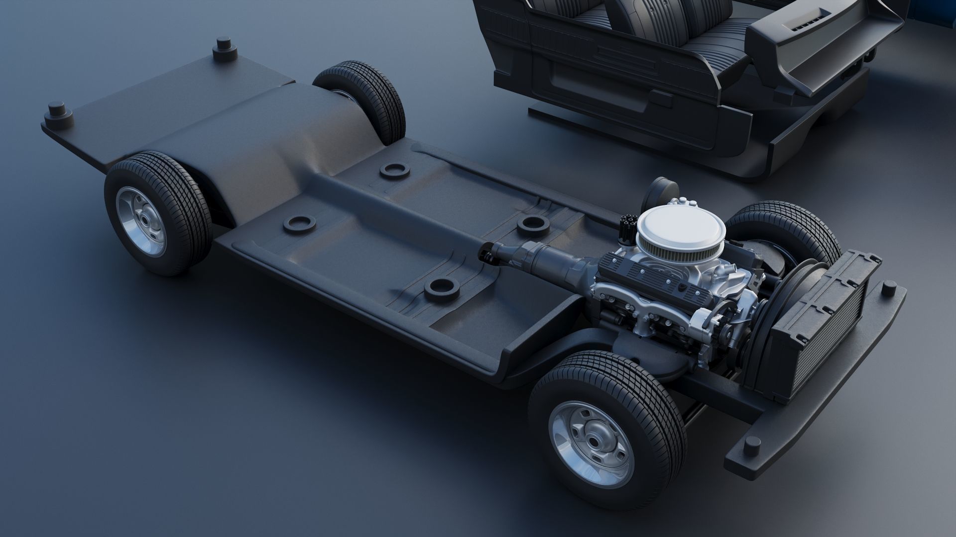 Chevrolet Chevelle 1973 3D print model_33