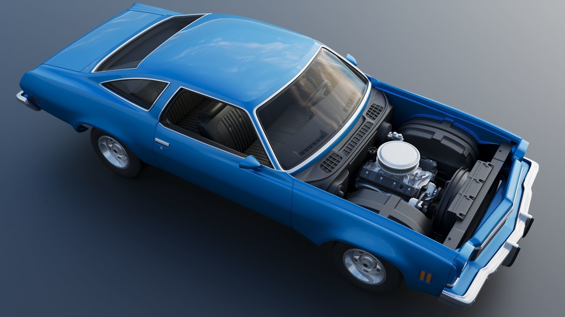 Chevrolet Chevelle 1973 3D print model_20