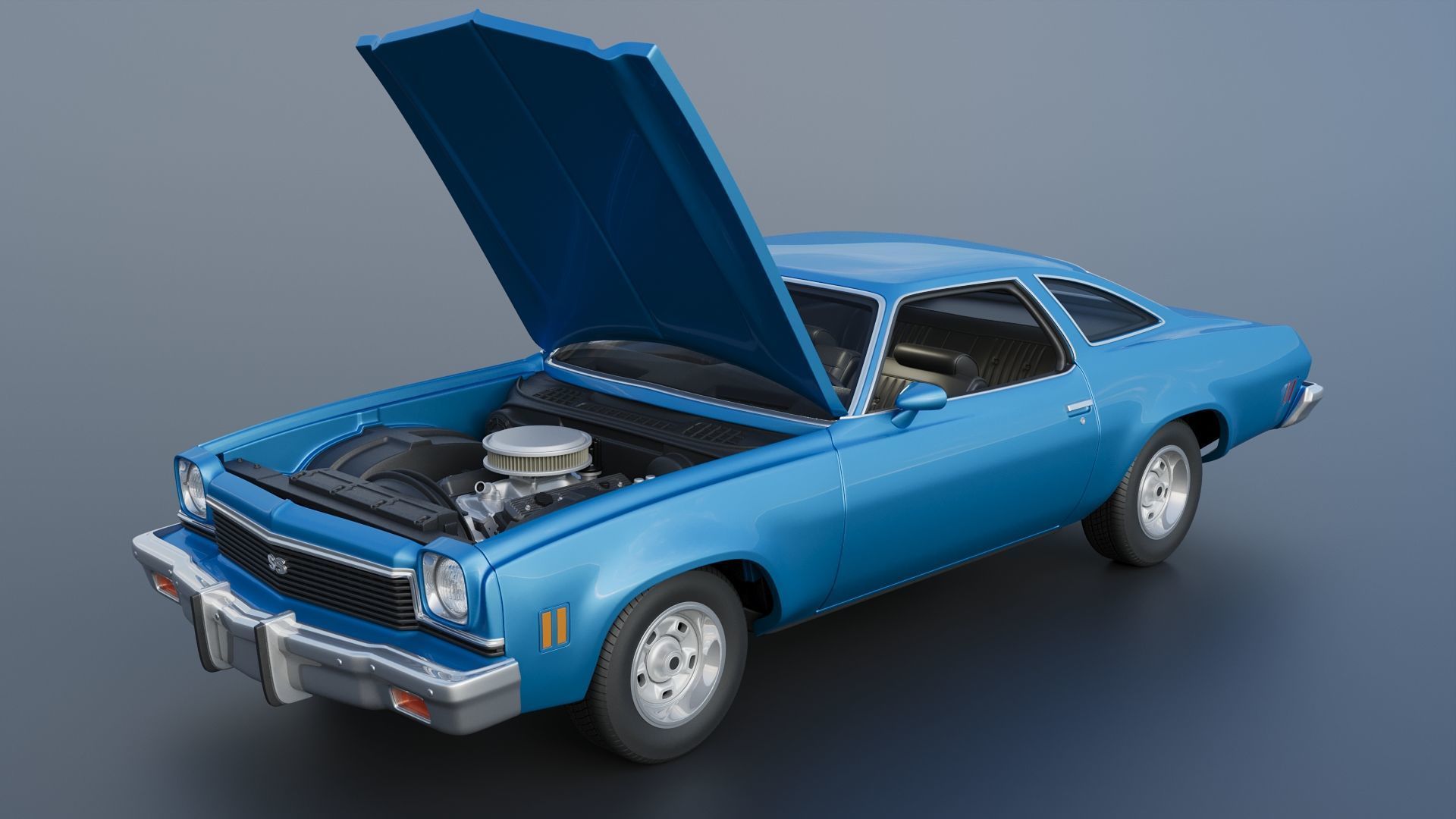 Chevrolet Chevelle 1973 3D print model_17