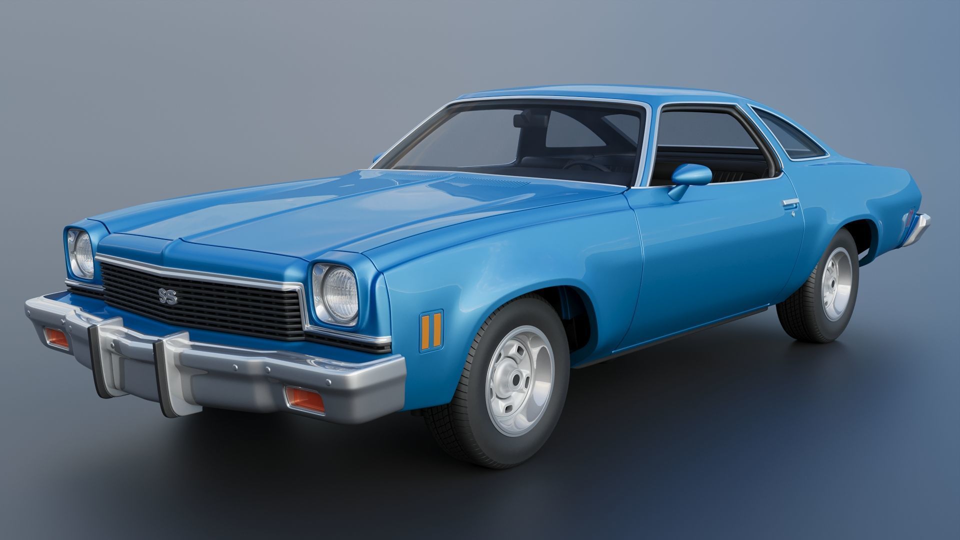Chevrolet Chevelle 1973 3D print model_2