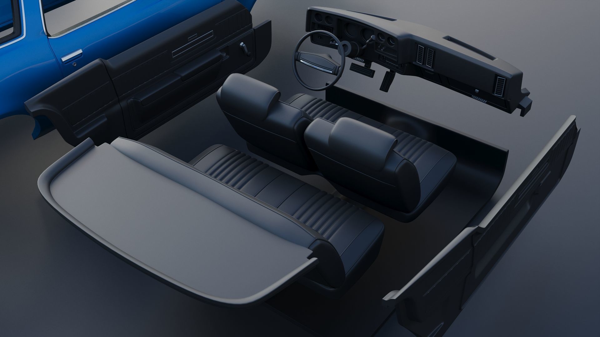 Chevrolet Chevelle 1973 3D print model_31