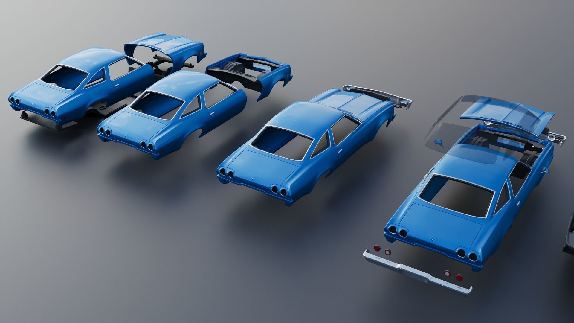 Chevrolet Chevelle 1973 3D print model_26