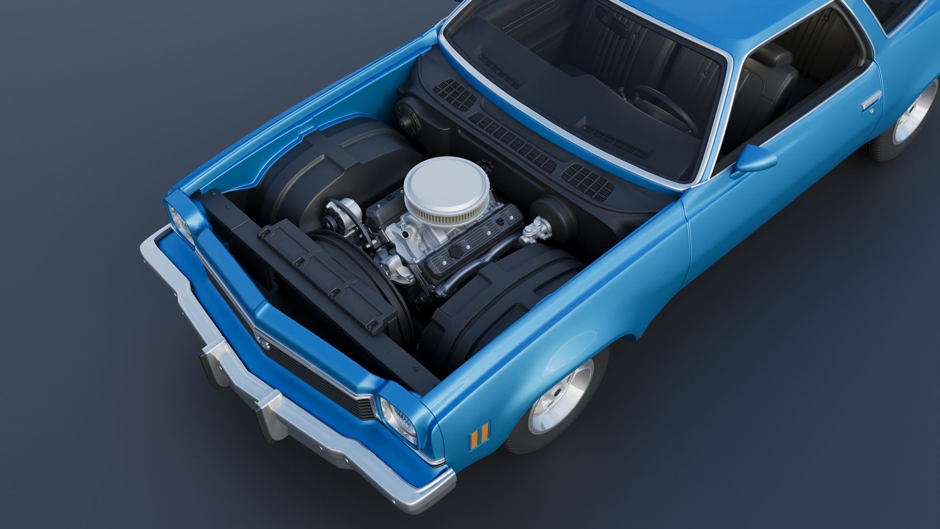 Chevrolet Chevelle 1973 3D print model_18