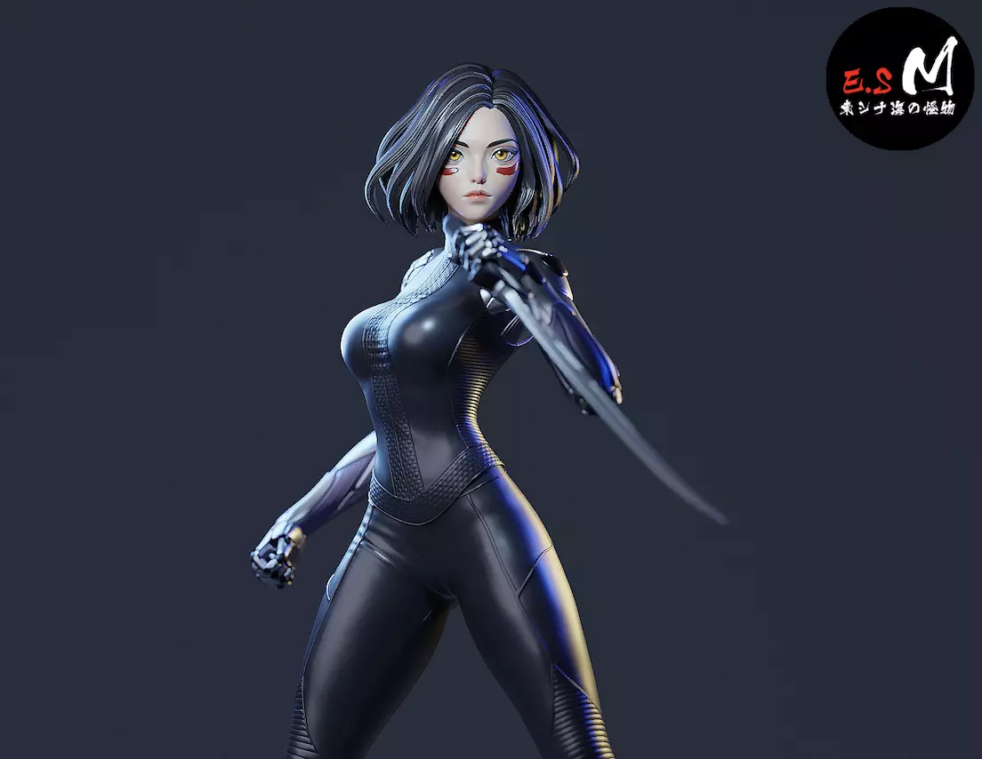 ALITA CHARACTER BY ESM 3D print model