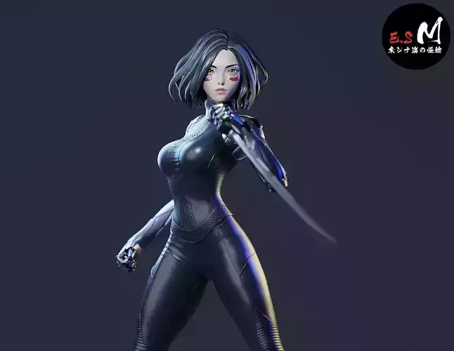 ALITA CHARACTER BY ESM 3D print model