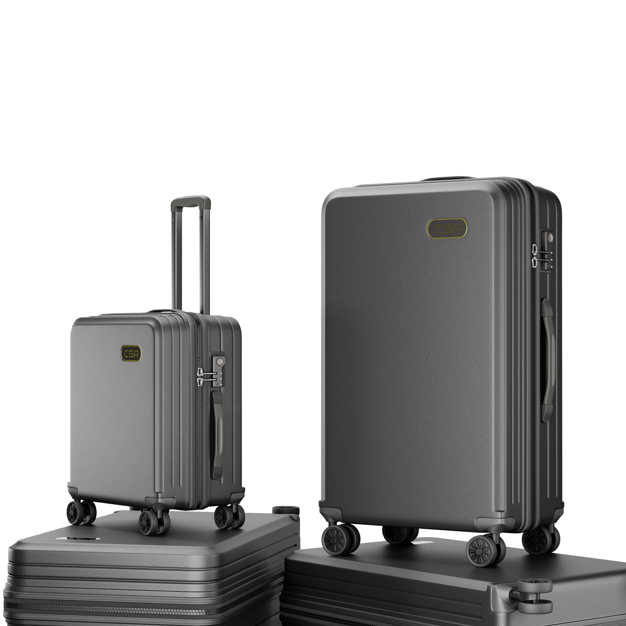 Trolley Suitcase Plastic  briefcase bag 3D model_13