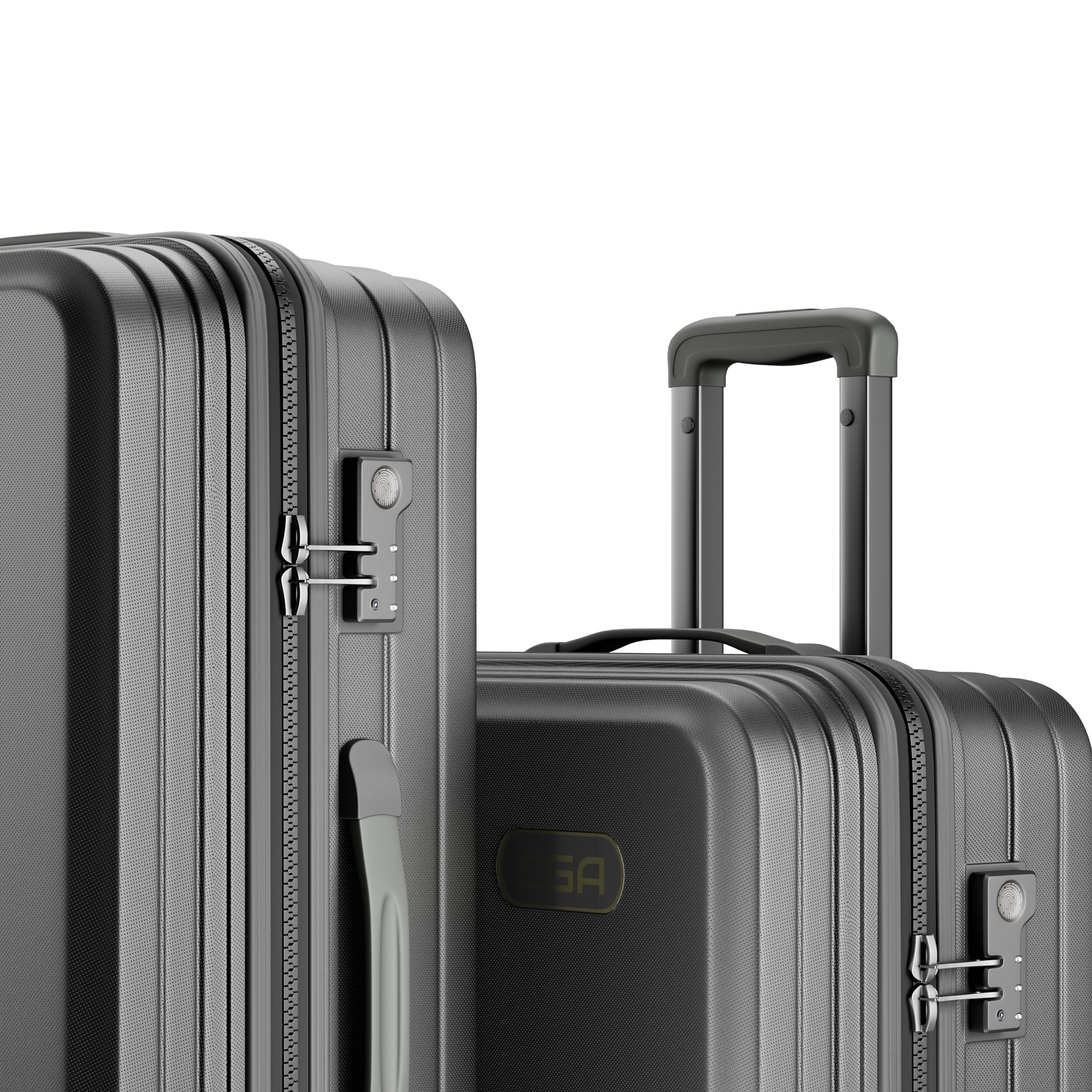 Trolley Suitcase Plastic  briefcase bag 3D model_4