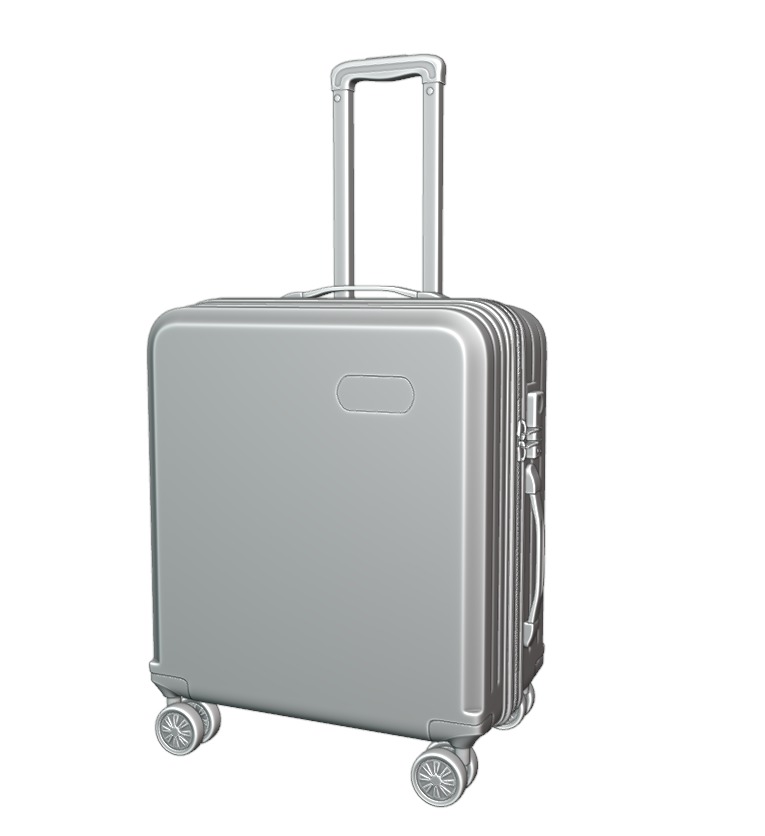 Trolley Suitcase Plastic  briefcase bag 3D model_20