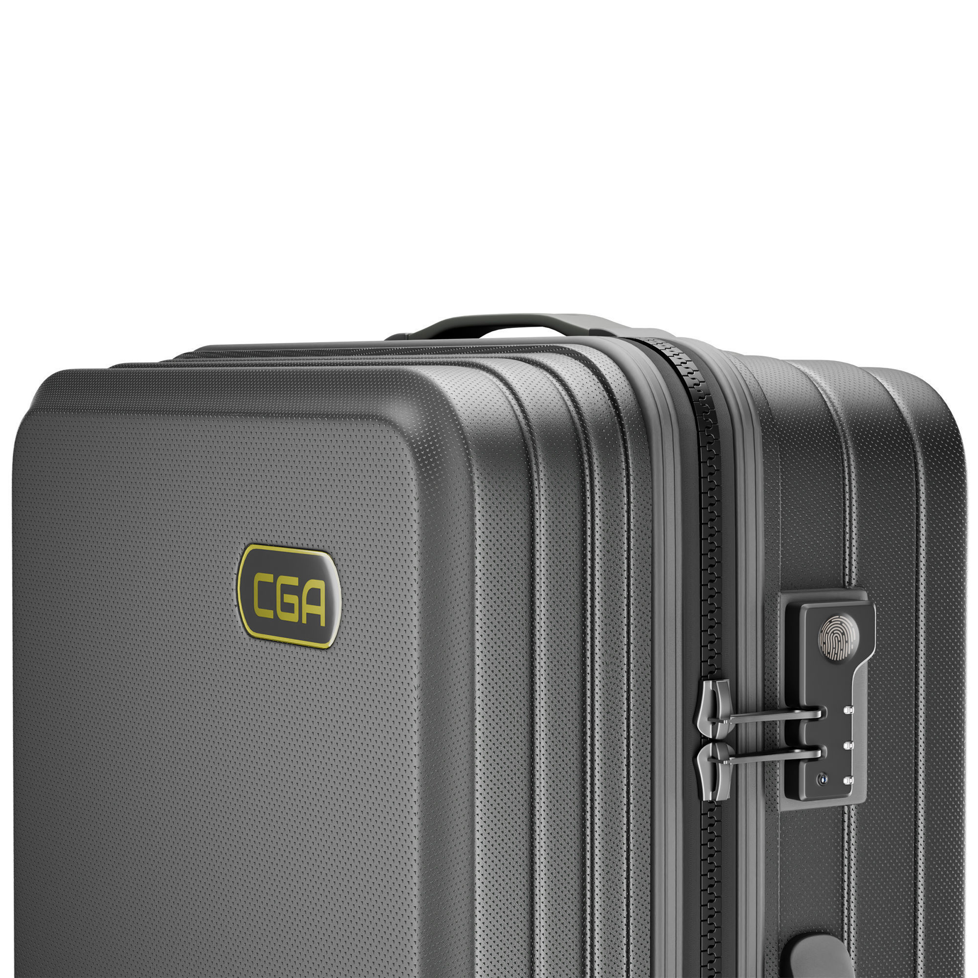 Trolley Suitcase Plastic  briefcase bag 3D model_12