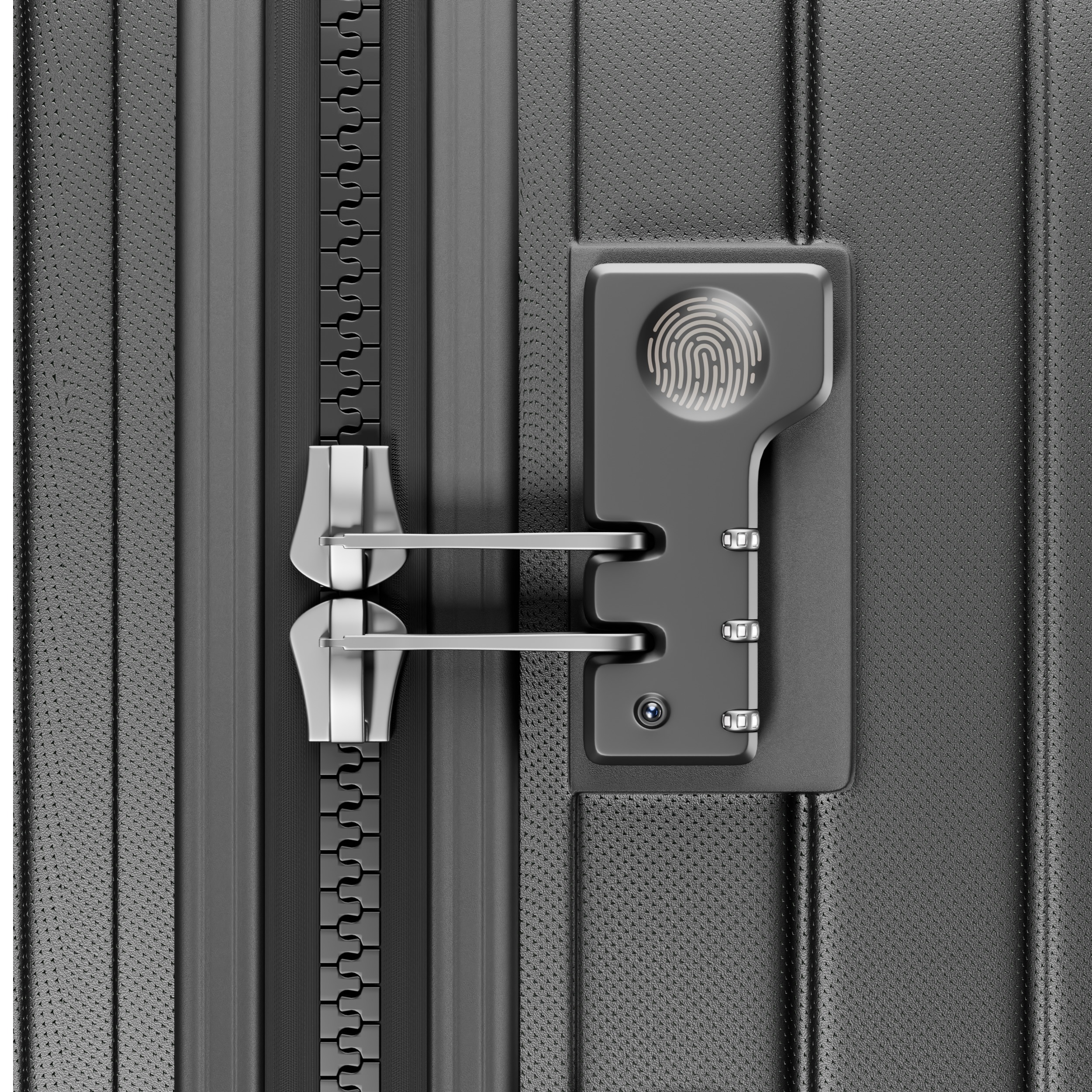 Trolley Suitcase Plastic  briefcase bag 3D model_5